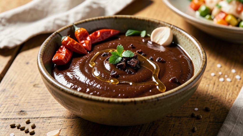 Ancho Chile BBQ Sauce Recipe: Deep Smoky Heat With Crunchy Celery Topping