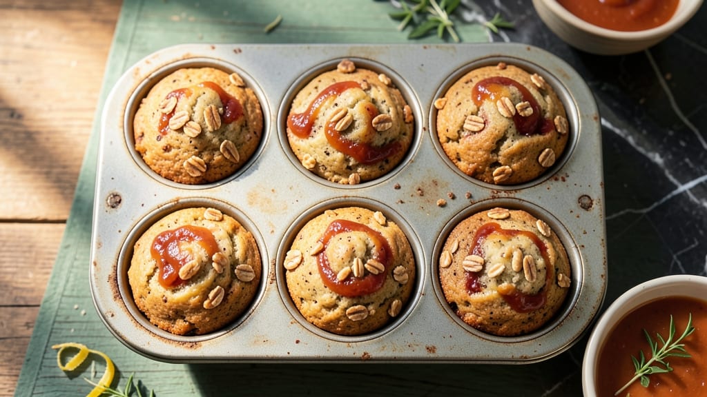 Banana Oatmeal Muffin Recipe with Applesauce: Moist Bites with Spiced Warmth