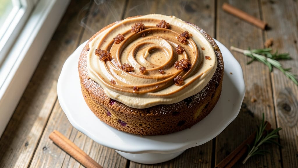 Applesauce Cake With Cinnamon Cream Cheese Frosting Recipe: Spiced Moistness and Tangy Sweetness