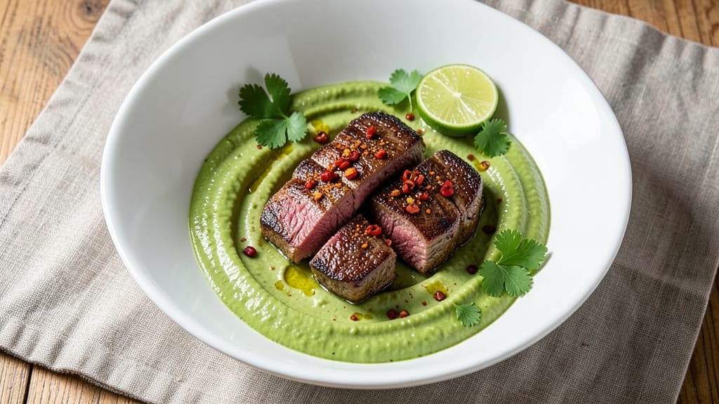 Avocado Steak Sauce Recipe: Smoky Chipotle Creaminess With Crunchy Celery Topping