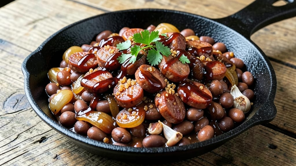 Baked Beans Recipe with Brown Sugar and Barbecue Sauce: Smoky-Sweet One-Pan Crowd-Pleaser
