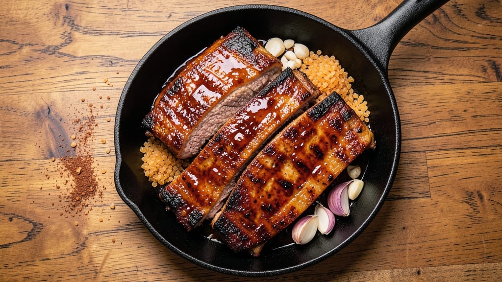 Barbecue Sauce Ribs Recipe: Oven-Baked Crispy Edges and Fall-Off Tenderness