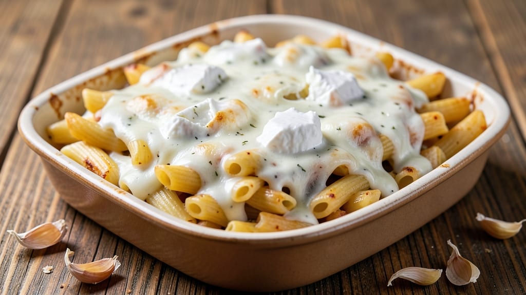 Baked Ziti Sbarro-Style Recipe: White Sauce That Melts Like Cheesecake