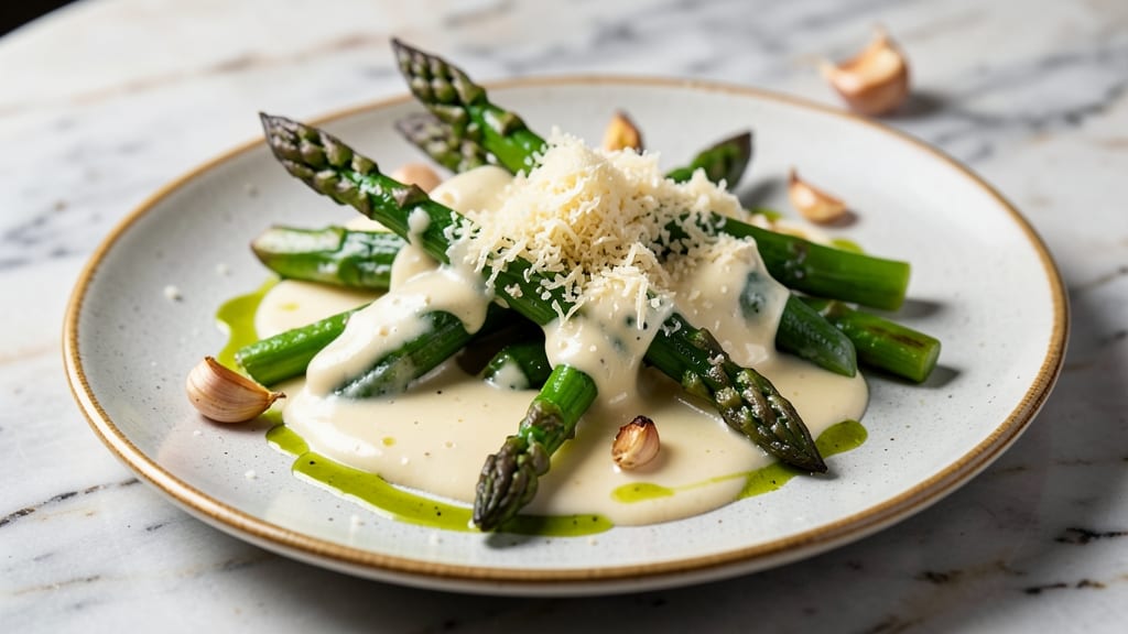 Asparagus Alfredo Sauce Recipe: Earthy Greens Blended Into Creamy Velvety Richness