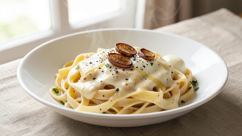 Alfredo Pasta Recipe with Premade Sauce: Velvety Cream Cheese Blend in 15 Minutes